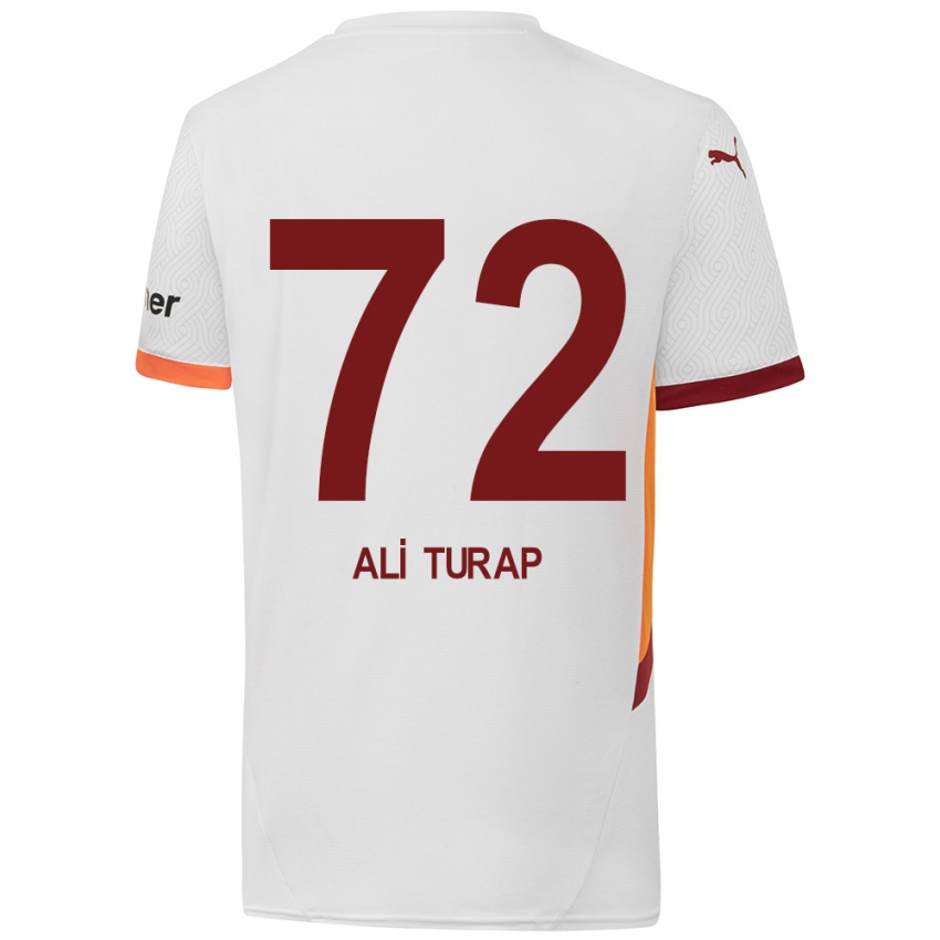 Kinderen Ali Turap Bülbül #72 Wit Geel Rood Uitshirt Uittenue 2024/25 T-Shirt