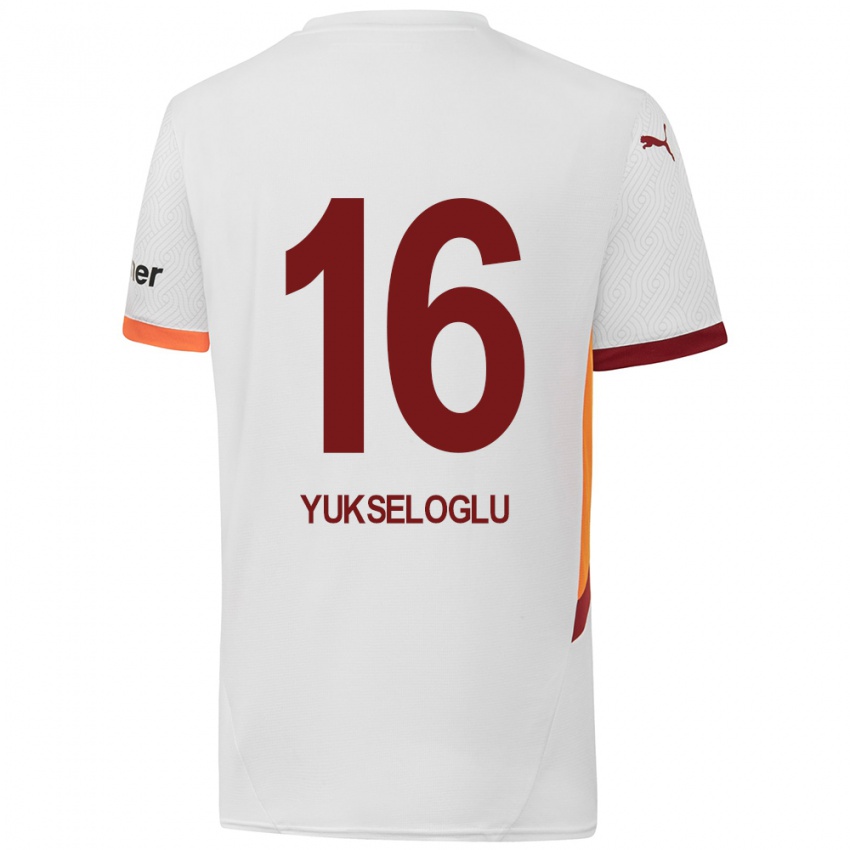 Kinderen Ayaz Yükseloğlu #16 Wit Geel Rood Uitshirt Uittenue 2024/25 T-Shirt