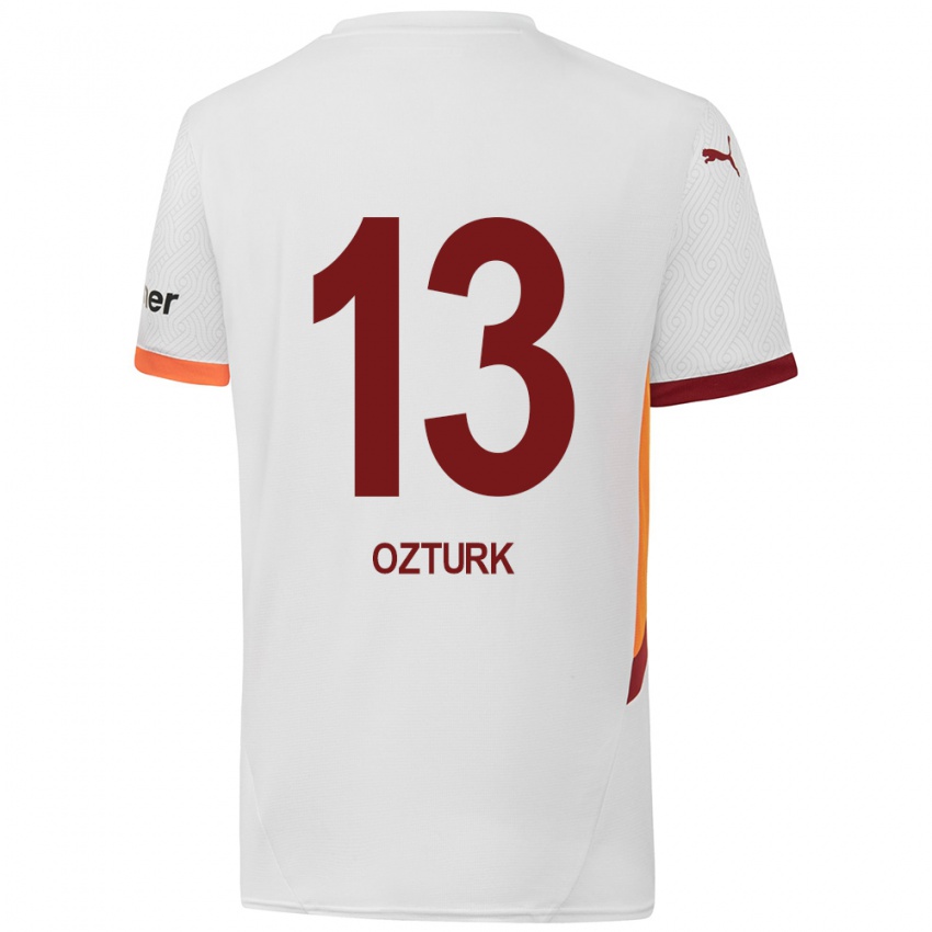 Kinderen Fatma Sare Öztürk #13 Wit Geel Rood Uitshirt Uittenue 2024/25 T-Shirt