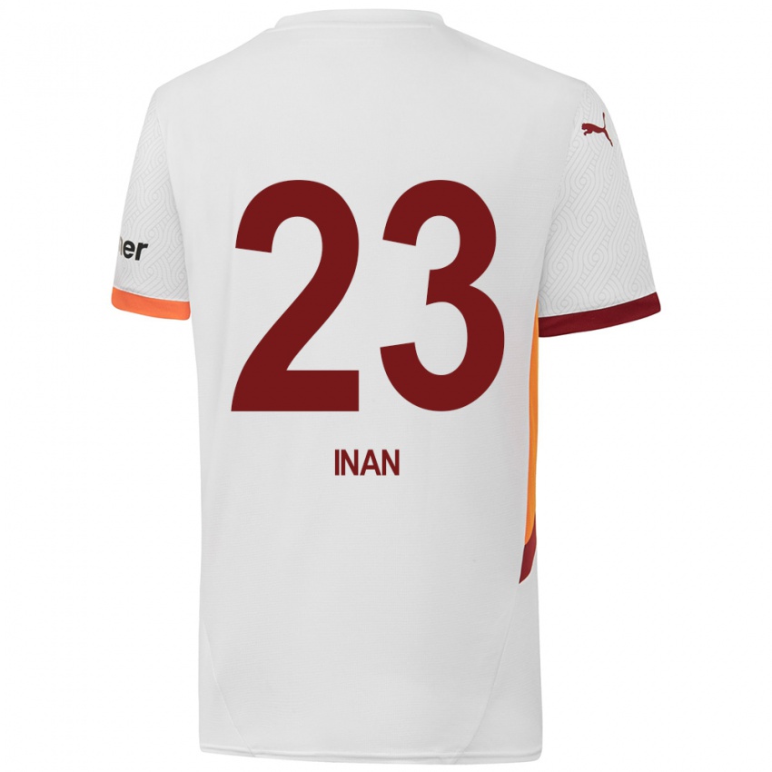 Kinderen Müge İnan #23 Wit Geel Rood Uitshirt Uittenue 2024/25 T-Shirt