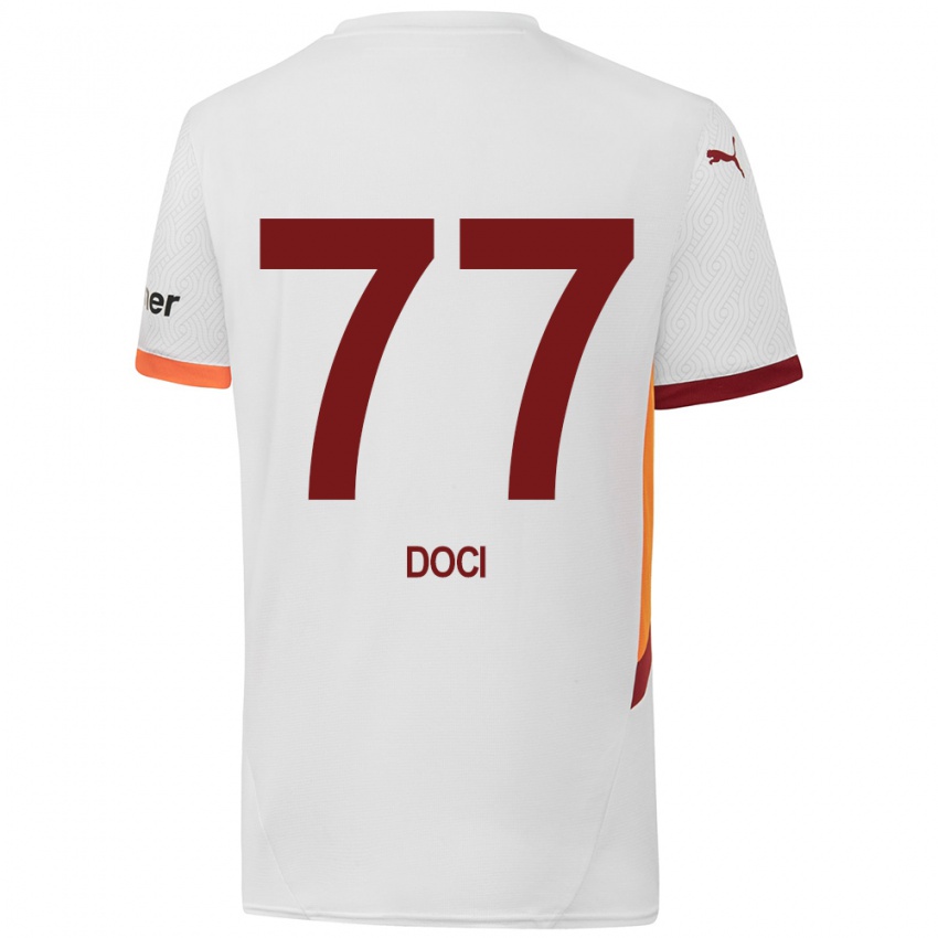 Kinderen Megi Doci #77 Wit Geel Rood Uitshirt Uittenue 2024/25 T-Shirt