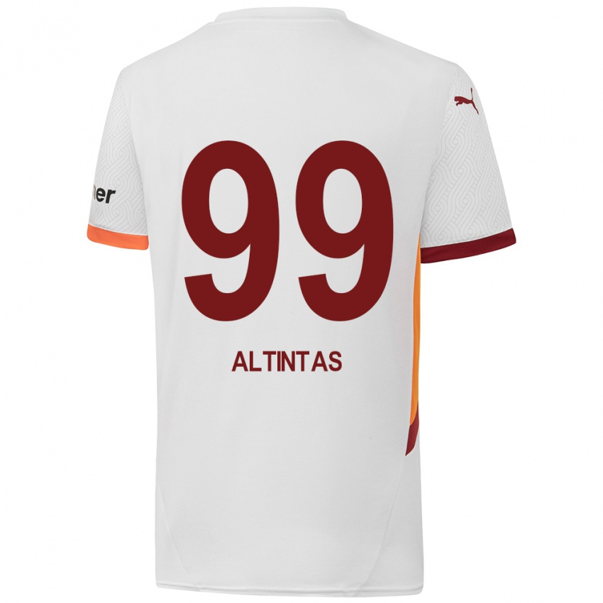 Kinderen Benan Altıntaş #99 Wit Geel Rood Uitshirt Uittenue 2024/25 T-Shirt