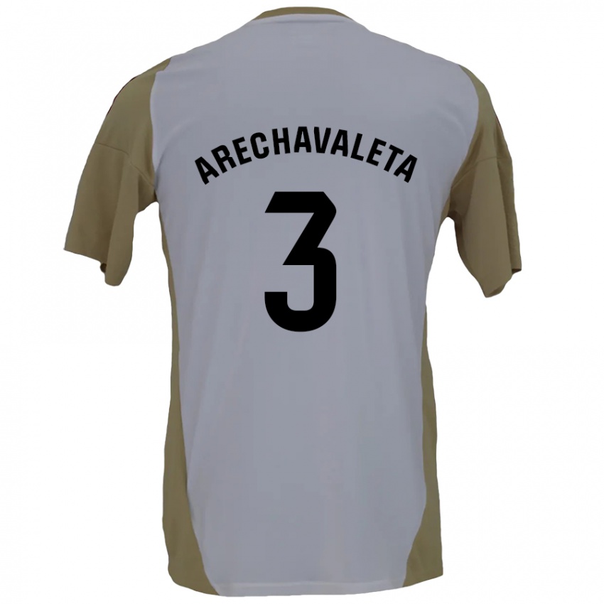 Kinderen Jorge Arechavaleta #3 Bruin Wit Uitshirt Uittenue 2024/25 T-Shirt