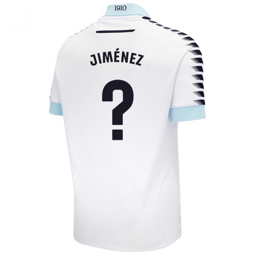 Kinderen Álvaro Jiménez #0 Wit Blauw Uitshirt Uittenue 2024/25 T-Shirt