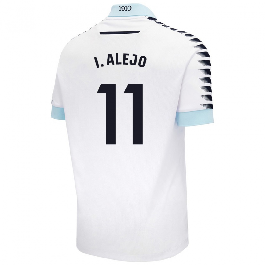 Kinderen Iván Alejo #11 Wit Blauw Uitshirt Uittenue 2024/25 T-Shirt