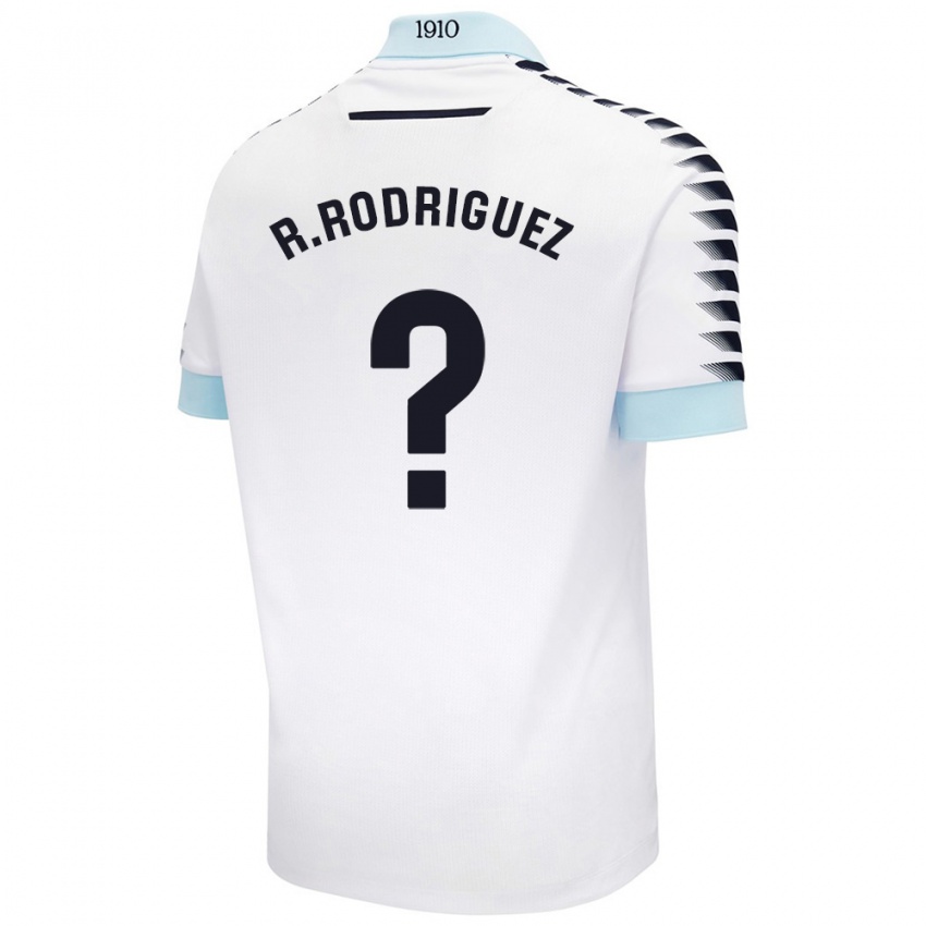 Kinderen Ramón Rodríguez #0 Wit Blauw Uitshirt Uittenue 2024/25 T-Shirt