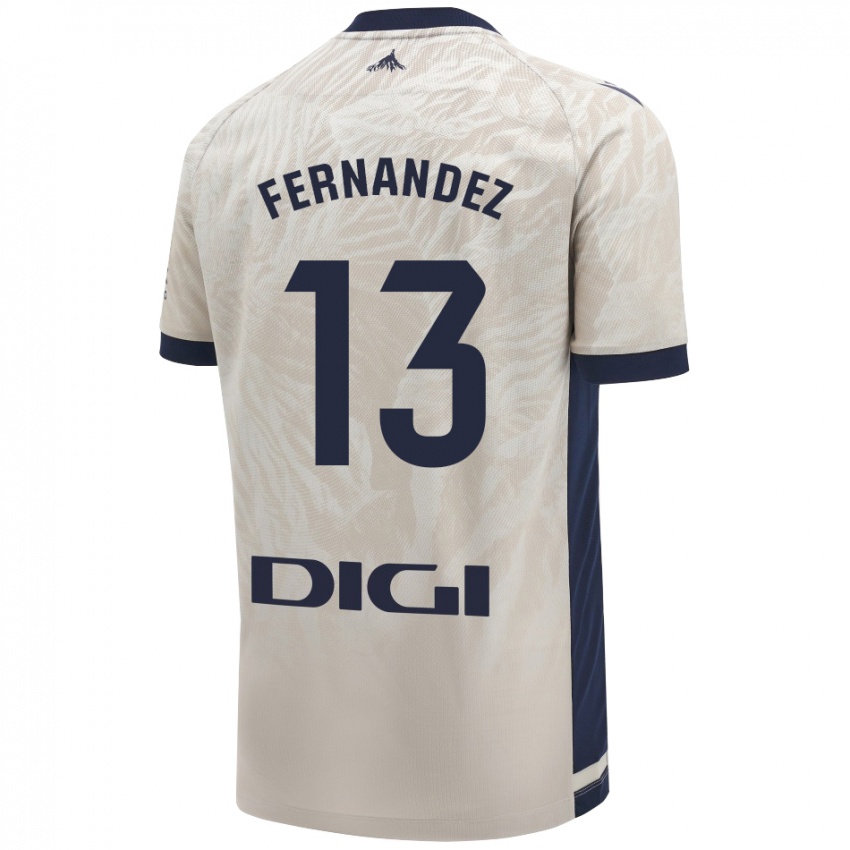 Kinderen Aitor Fernández #13 Lichtgrijs Uitshirt Uittenue 2024/25 T-Shirt