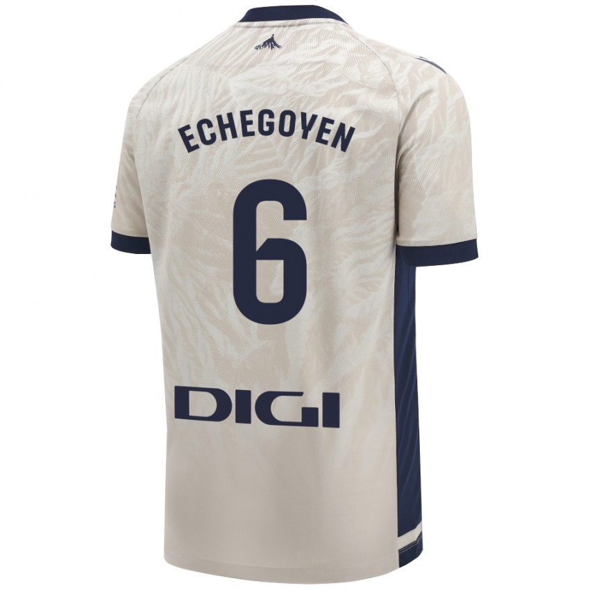 Kinderen Mauro Echegoyen #6 Lichtgrijs Uitshirt Uittenue 2024/25 T-Shirt