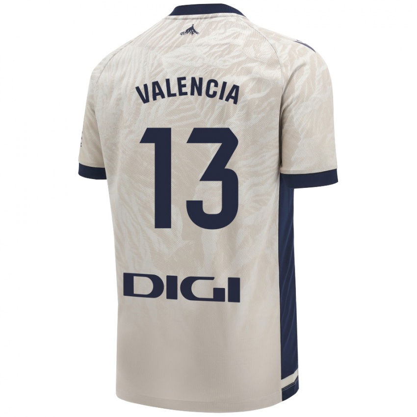 Kinderen Pablo Valencia #13 Lichtgrijs Uitshirt Uittenue 2024/25 T-Shirt