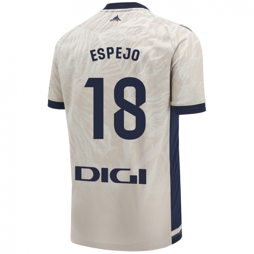 Kinderen Diego Espejo #18 Lichtgrijs Uitshirt Uittenue 2024/25 T-Shirt