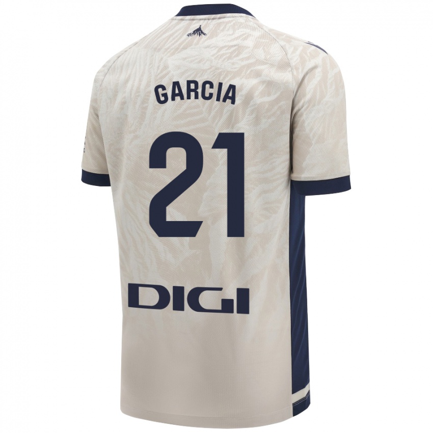 Kinderen Jon García #21 Lichtgrijs Uitshirt Uittenue 2024/25 T-Shirt