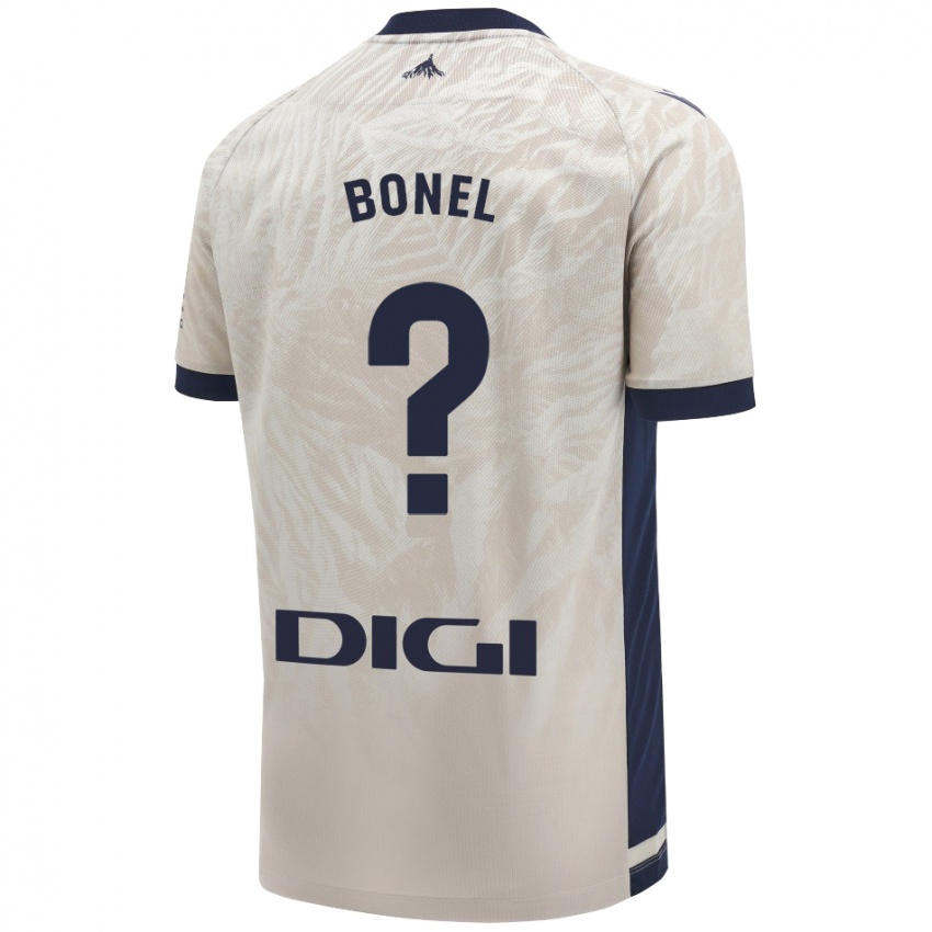 Kinderen Aimar Bonel #0 Lichtgrijs Uitshirt Uittenue 2024/25 T-Shirt