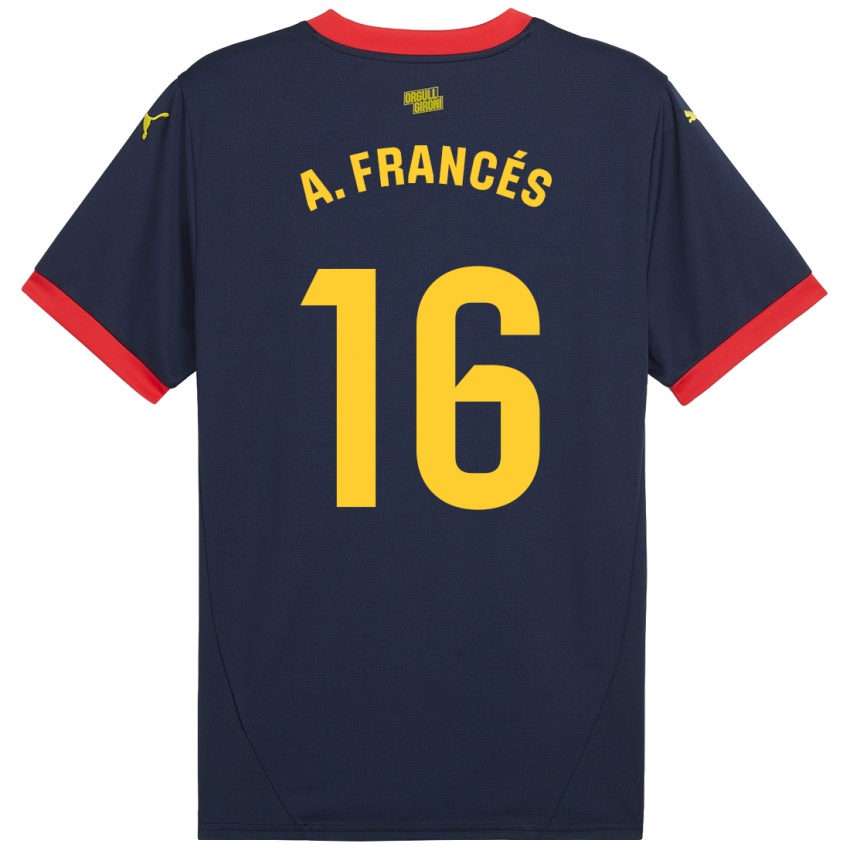 Kinderen Alejandro Francés #16 Marineblauw Uitshirt Uittenue 2024/25 T-Shirt