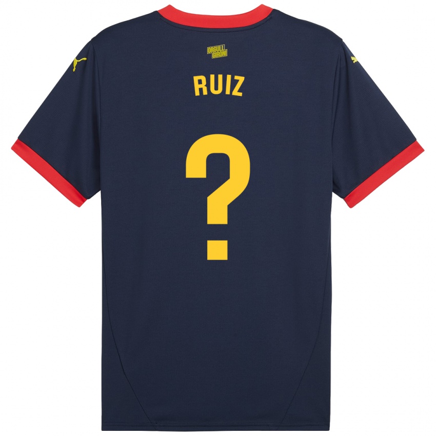 Kinderen Ferran Ruiz #0 Marineblauw Uitshirt Uittenue 2024/25 T-Shirt