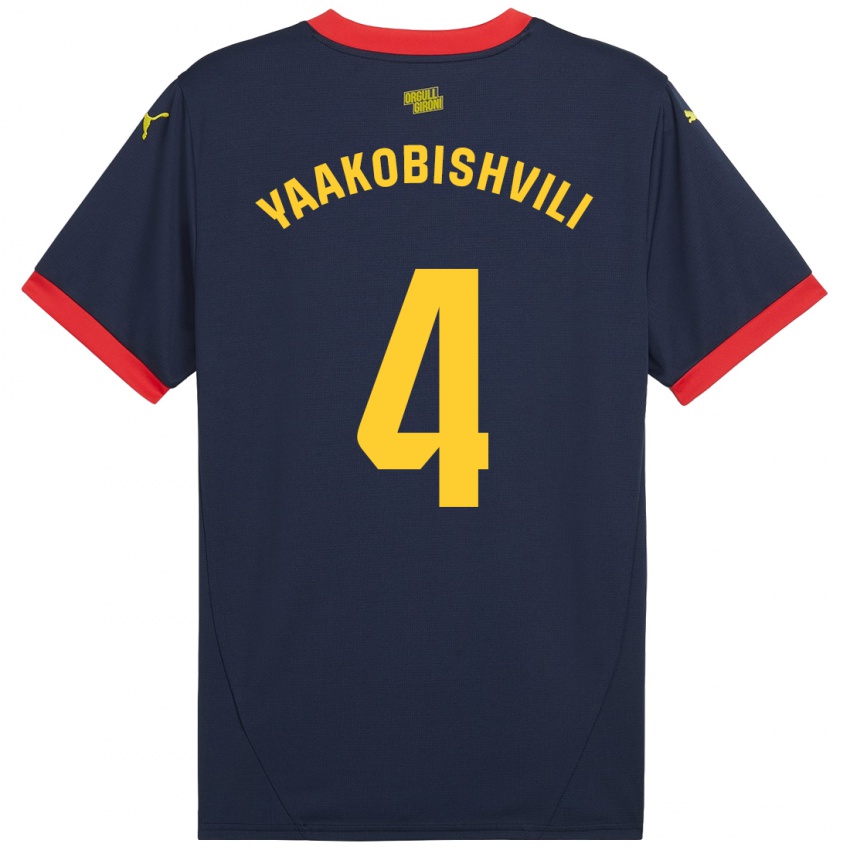 Kinderen Antal Yaakobishvili #4 Marineblauw Uitshirt Uittenue 2024/25 T-Shirt