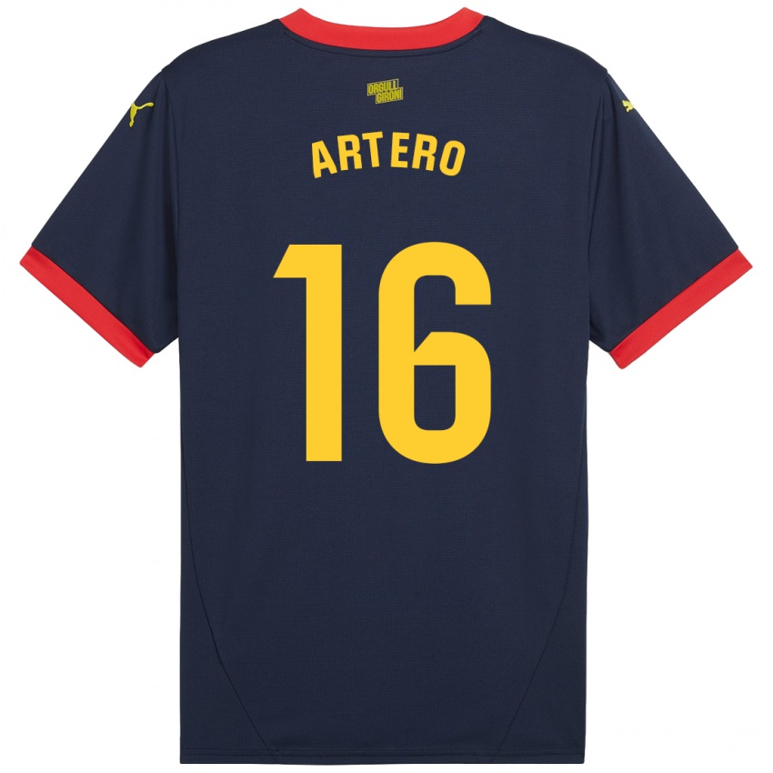 Kinderen Ricard Artero #16 Marineblauw Uitshirt Uittenue 2024/25 T-Shirt