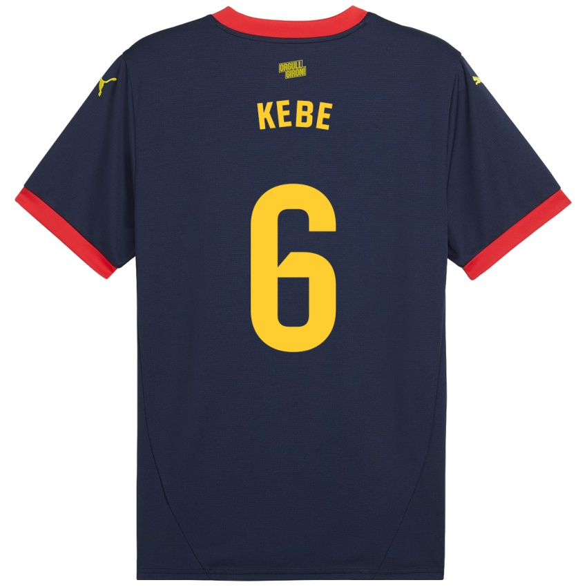 Kinderen Ibrahima Kébé #6 Marineblauw Uitshirt Uittenue 2024/25 T-Shirt