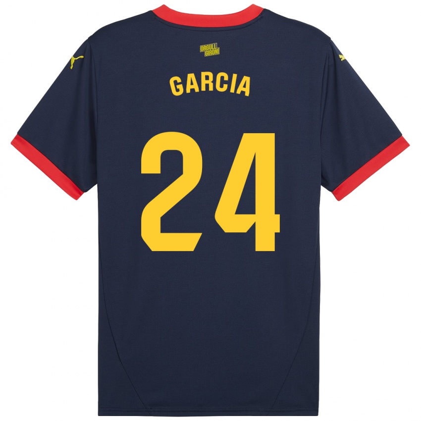 Kinderen Borja García #24 Marineblauw Uitshirt Uittenue 2024/25 T-Shirt