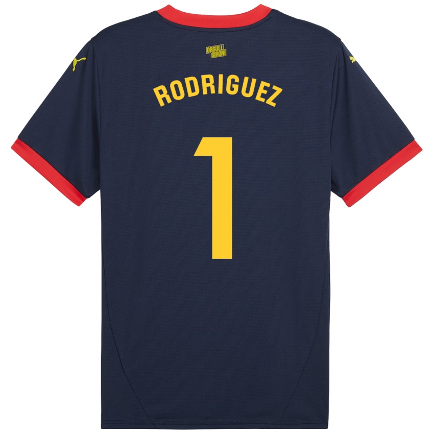 Kinderen Maria Rodríguez #1 Marineblauw Uitshirt Uittenue 2024/25 T-Shirt