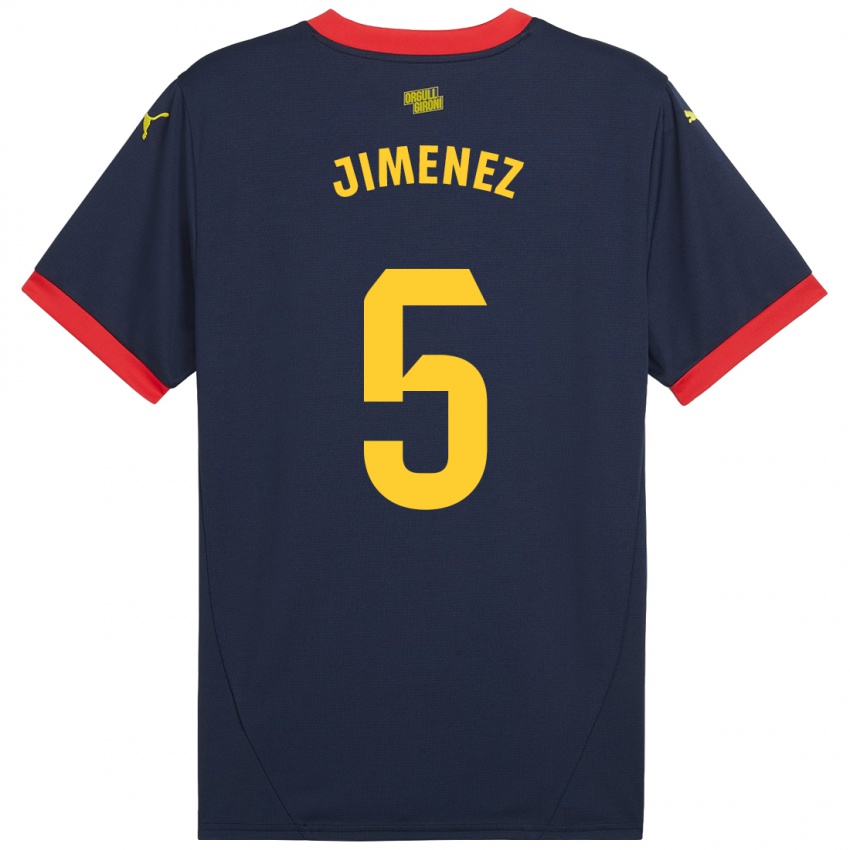 Kinderen Ángela Jiménez #5 Marineblauw Uitshirt Uittenue 2024/25 T-Shirt