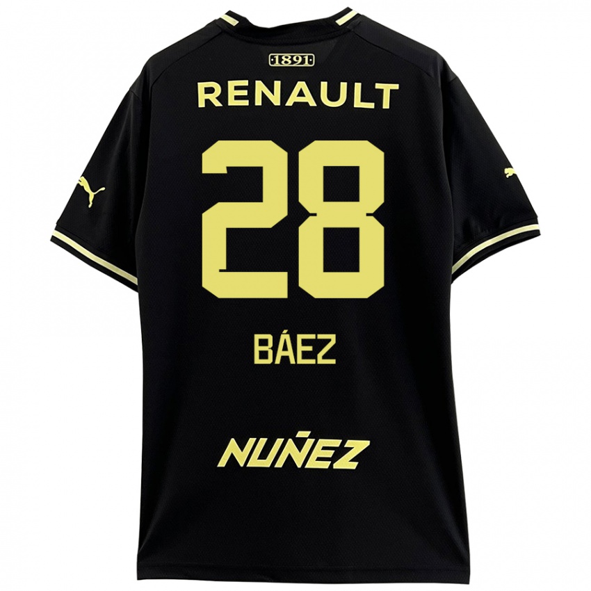 Kinderen Jaime Báez #28 Zwart Geel Uitshirt Uittenue 2024/25 T-Shirt