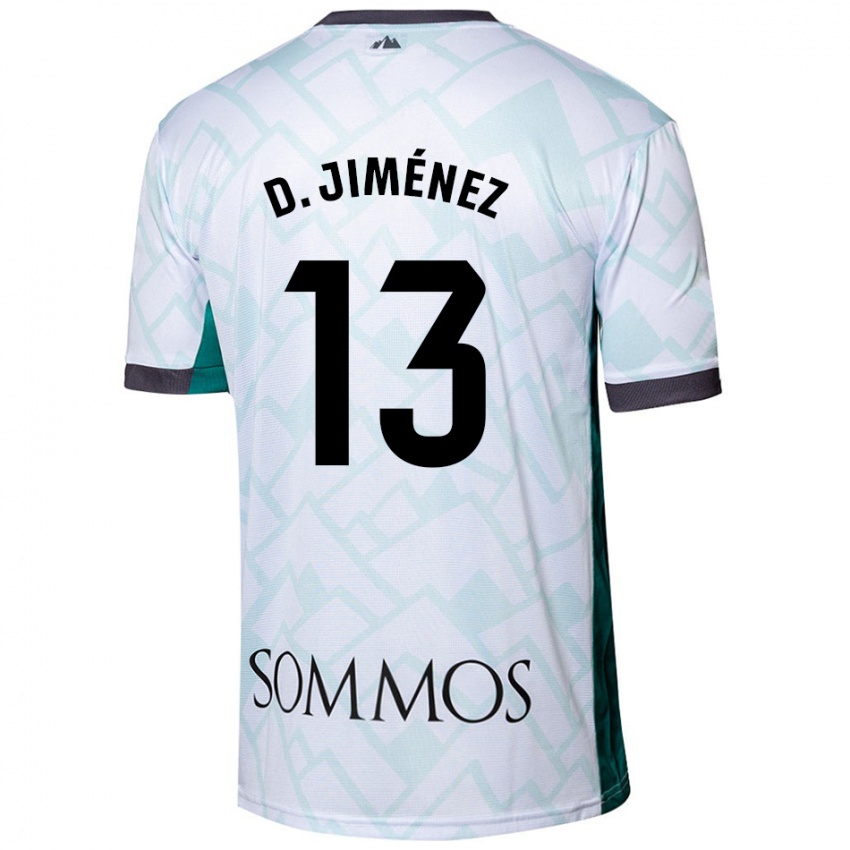 Kinderen Dani Jiménez #13 Wit Groen Uitshirt Uittenue 2024/25 T-Shirt