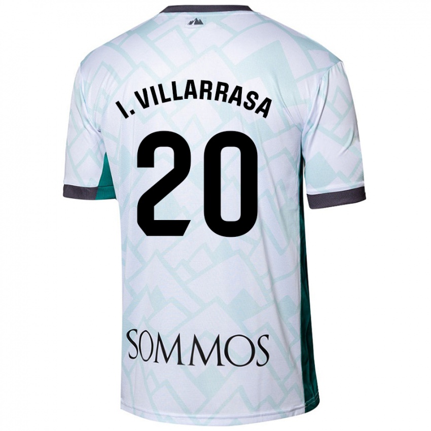 Kinderen Ignasi Vilarrasa #20 Wit Groen Uitshirt Uittenue 2024/25 T-Shirt