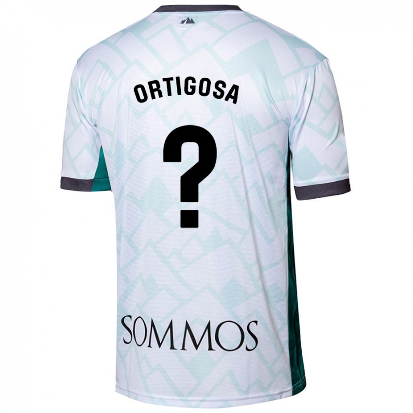 Kinderen Aritz Ortigosa #0 Wit Groen Uitshirt Uittenue 2024/25 T-Shirt