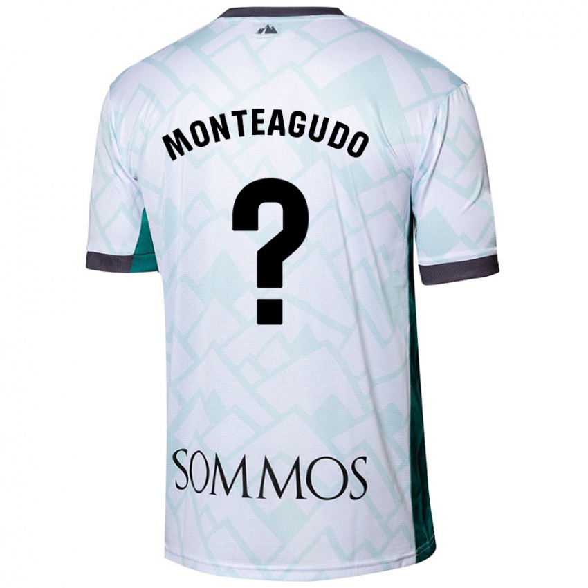 Kinderen Miguel Monteagudo #0 Wit Groen Uitshirt Uittenue 2024/25 T-Shirt