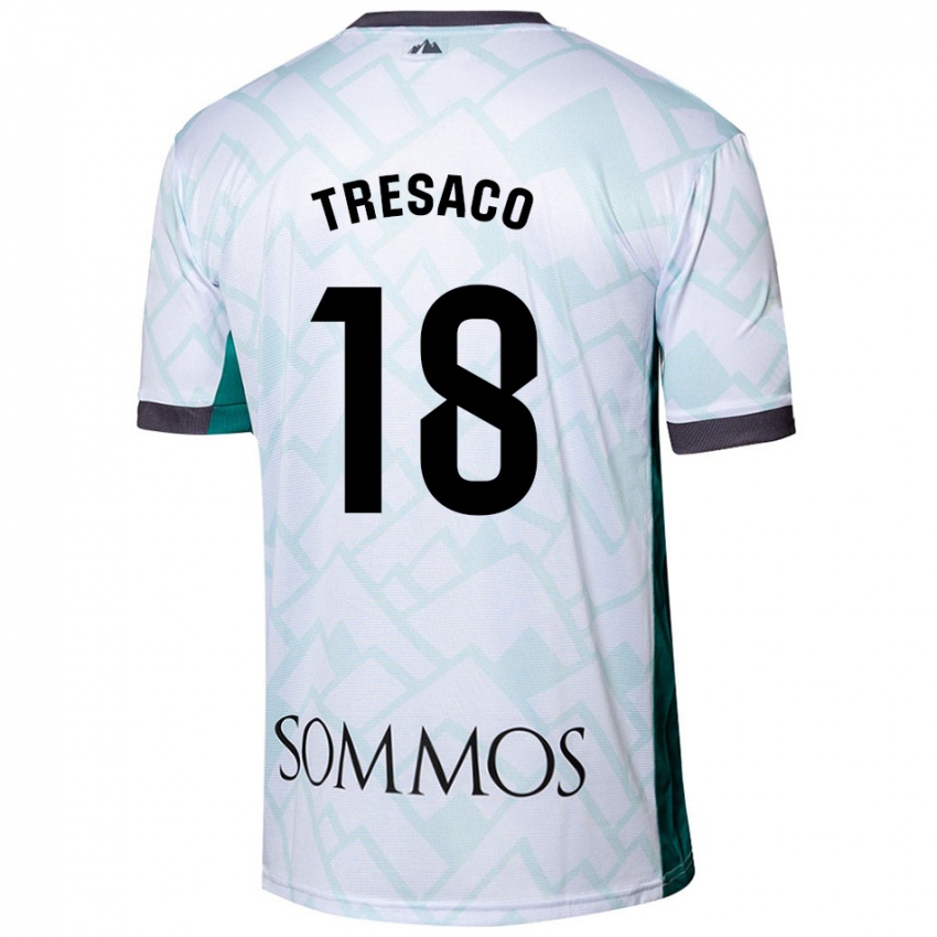 Kinderen Rafa Tresaco #18 Wit Groen Uitshirt Uittenue 2024/25 T-Shirt