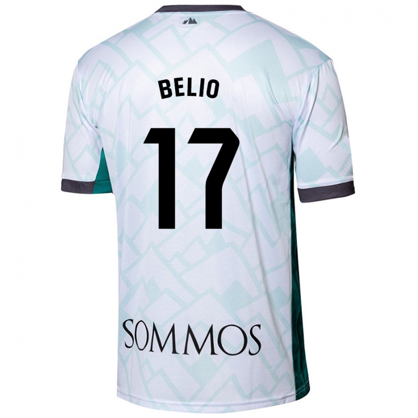 Kinderen Marta Belio #17 Wit Groen Uitshirt Uittenue 2024/25 T-Shirt