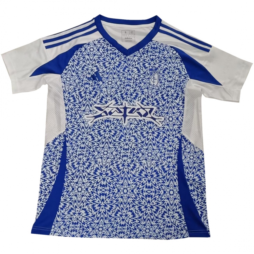 Kinderen João Pereira #0 Wit Blauw Uitshirt Uittenue 2024/25 T-Shirt