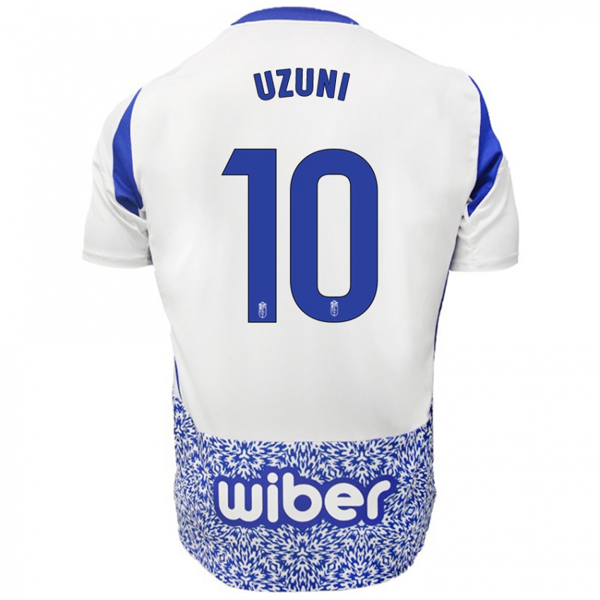 Kinderen Myrto Uzuni #10 Wit Blauw Uitshirt Uittenue 2024/25 T-Shirt