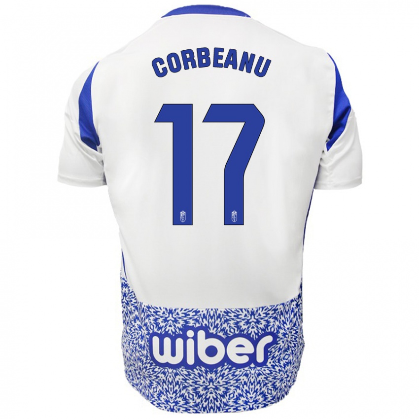 Kinderen Theo Corbeanu #17 Wit Blauw Uitshirt Uittenue 2024/25 T-Shirt