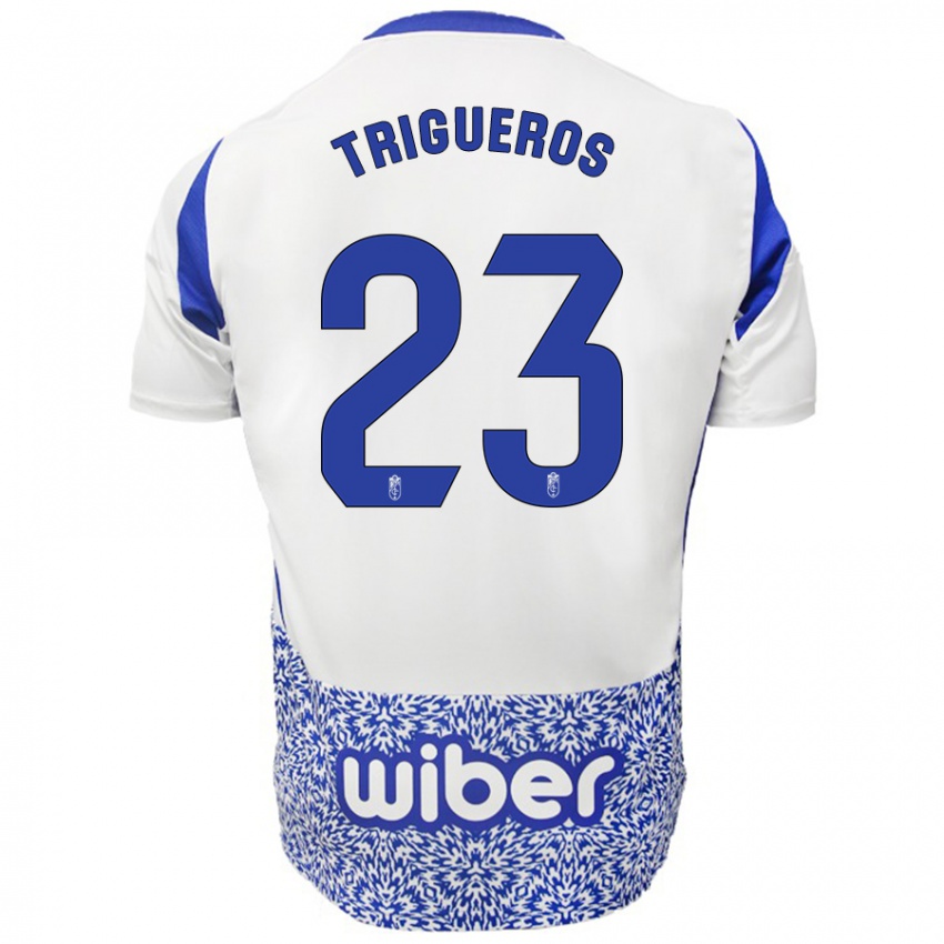 Kinderen Manu Trigueros #23 Wit Blauw Uitshirt Uittenue 2024/25 T-Shirt