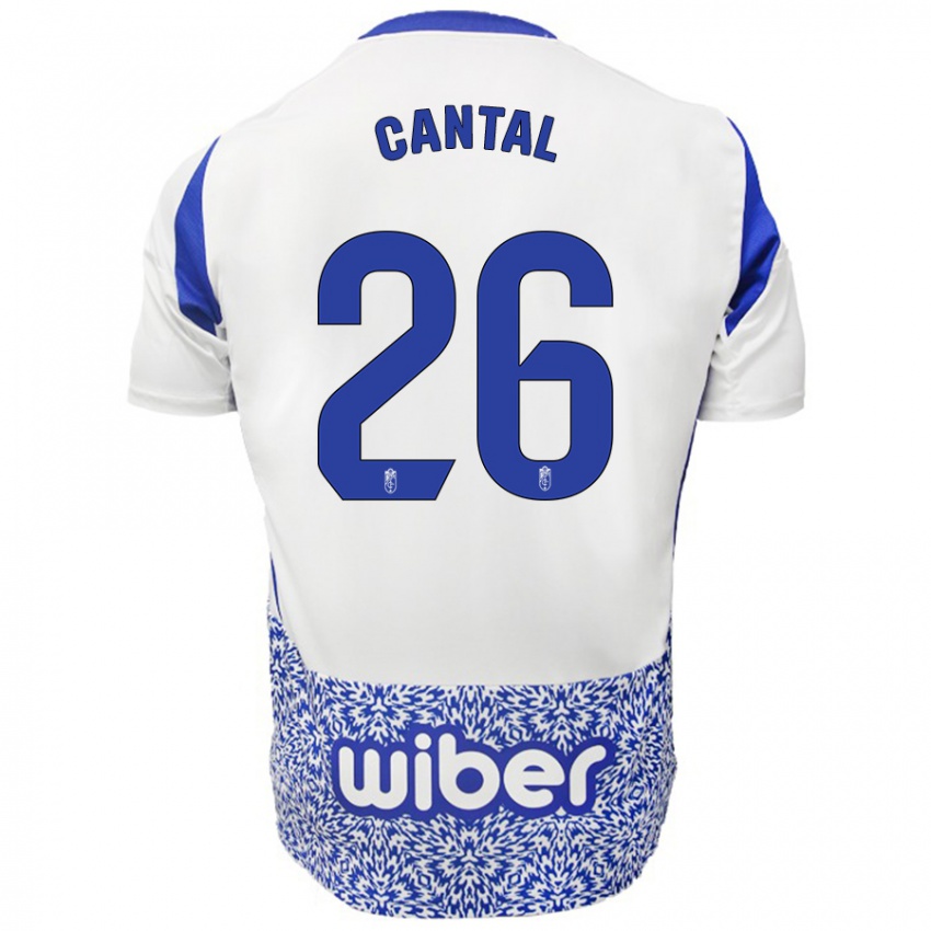 Kinderen Paco Cantal #26 Wit Blauw Uitshirt Uittenue 2024/25 T-Shirt