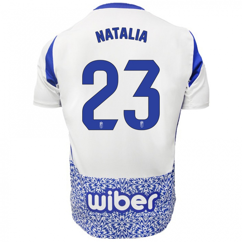 Kinderen Natalia #23 Wit Blauw Uitshirt Uittenue 2024/25 T-Shirt