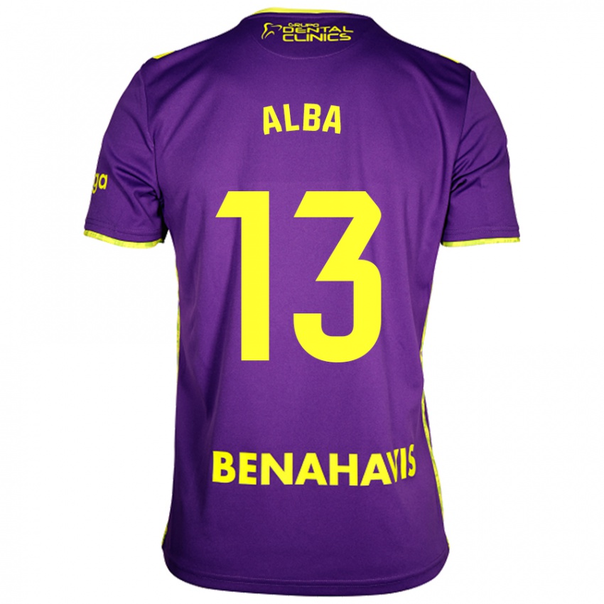 Kinderen Alba #13 Paars Geel Uitshirt Uittenue 2024/25 T-Shirt