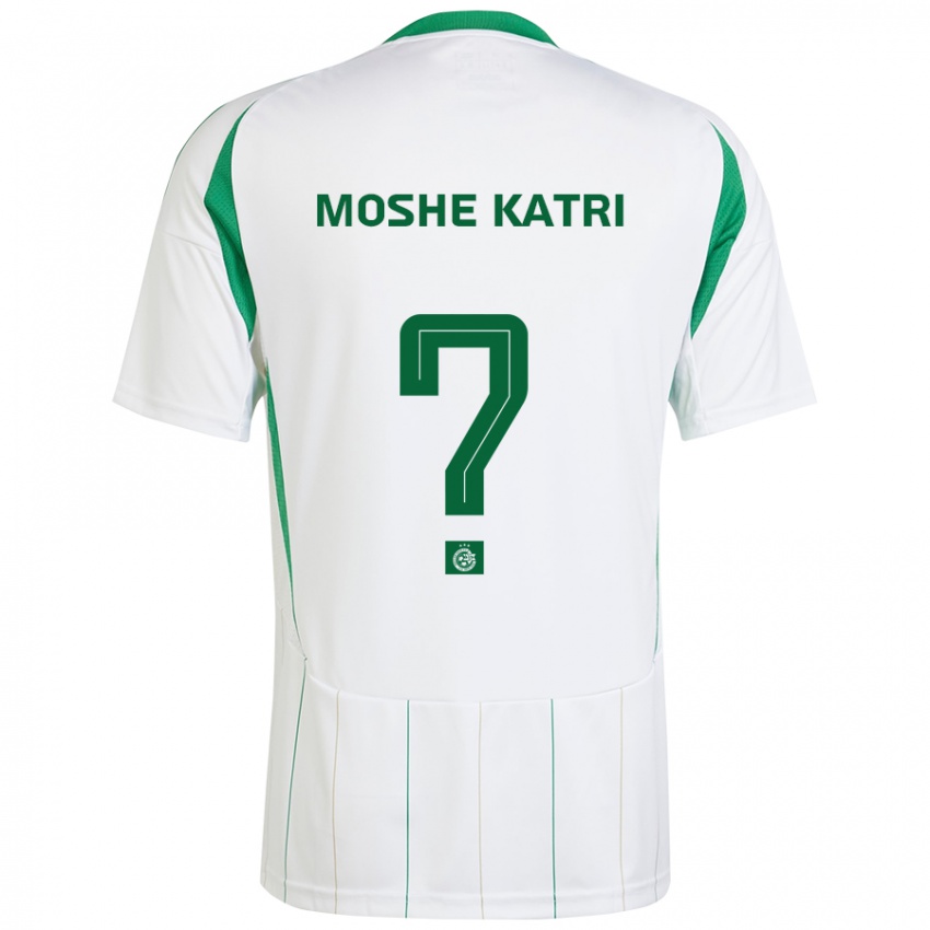 Kinderen Roy Moshe Katri #0 Witgroen Uitshirt Uittenue 2024/25 T-Shirt