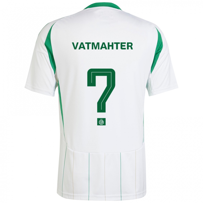 Kinderen Liam Vatmahter #0 Witgroen Uitshirt Uittenue 2024/25 T-Shirt