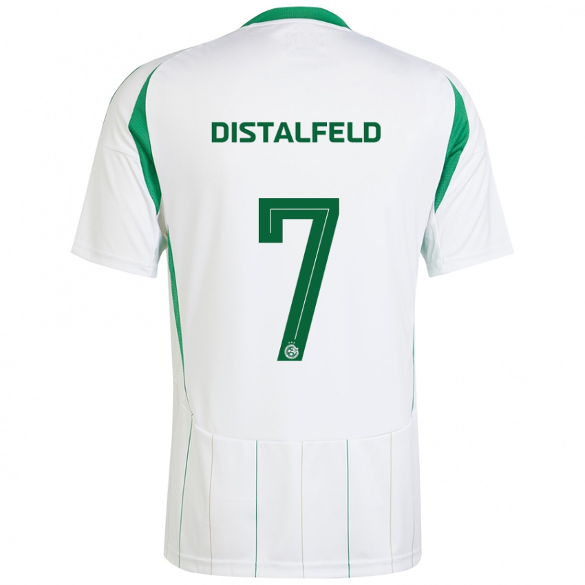 Kinderen Yanai Distalfeld #7 Witgroen Uitshirt Uittenue 2024/25 T-Shirt