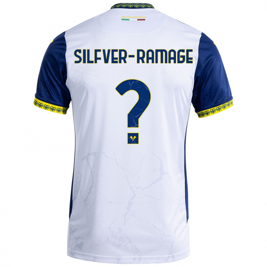 Kinderen William Silfver-Ramage #0 Witblauw Uitshirt Uittenue 2024/25 T-Shirt