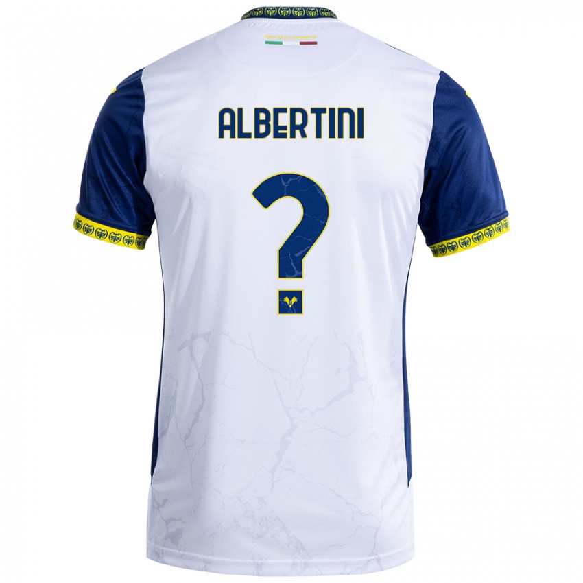 Kinderen Francesco Albertini #0 Witblauw Uitshirt Uittenue 2024/25 T-Shirt