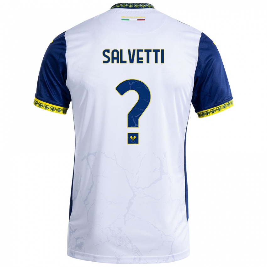 Kinderen Gabriel Salvetti #0 Witblauw Uitshirt Uittenue 2024/25 T-Shirt