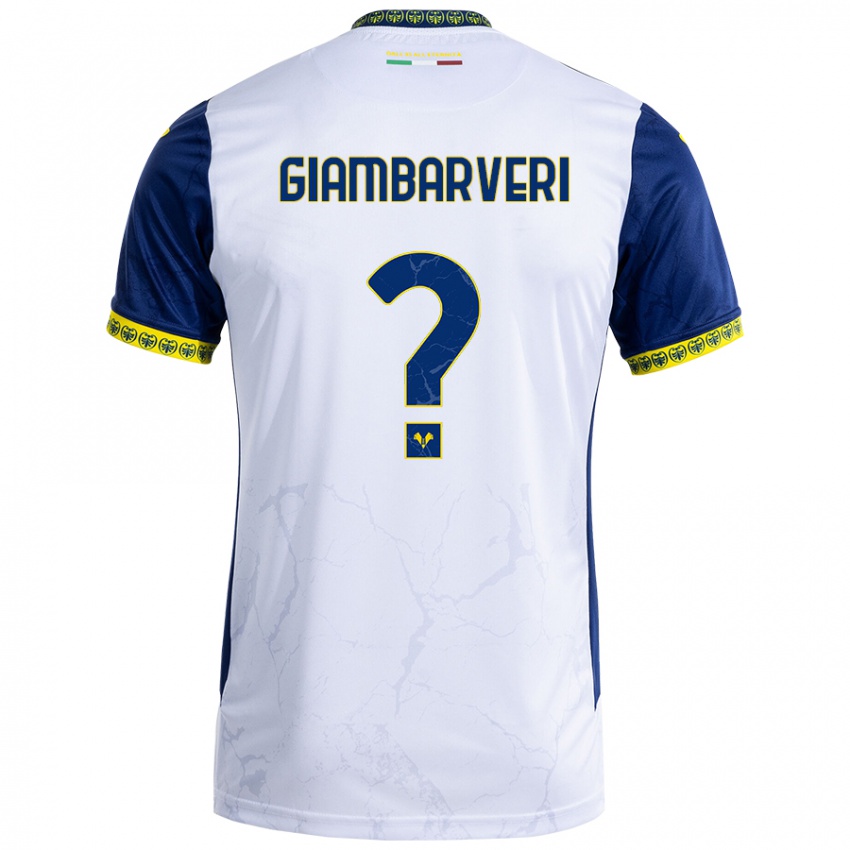 Kinderen Mattia Giambarveri #0 Witblauw Uitshirt Uittenue 2024/25 T-Shirt