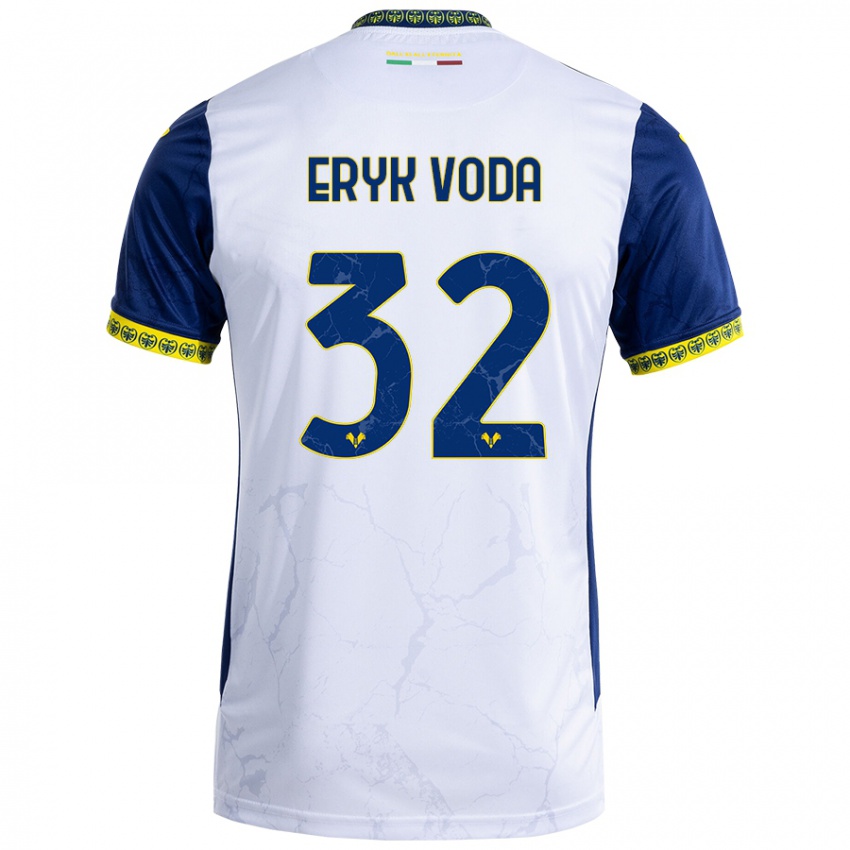 Kinderen Andrei Eryk Voda #32 Witblauw Uitshirt Uittenue 2024/25 T-Shirt