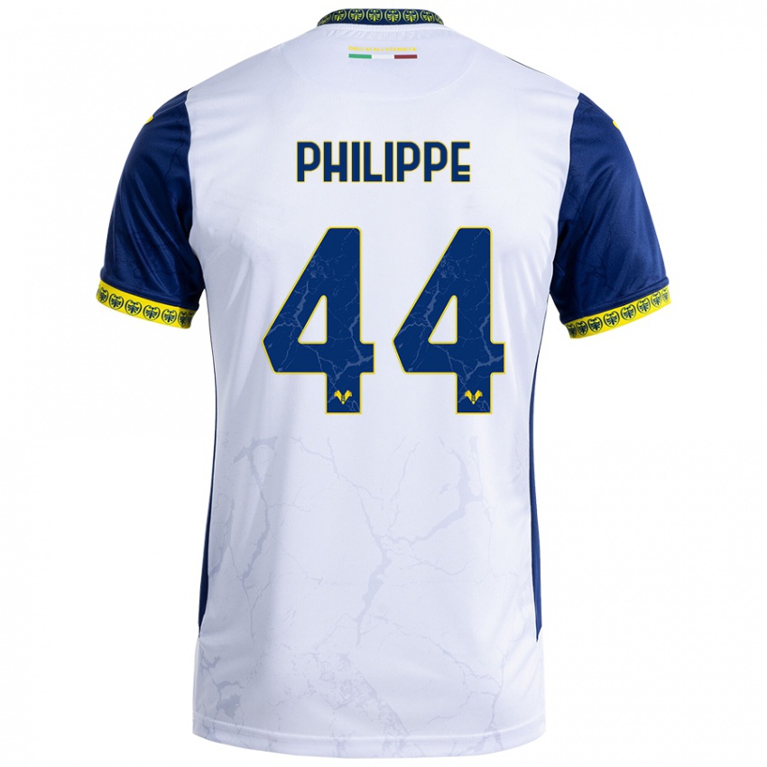 Kinderen Mathis Philippe #44 Witblauw Uitshirt Uittenue 2024/25 T-Shirt