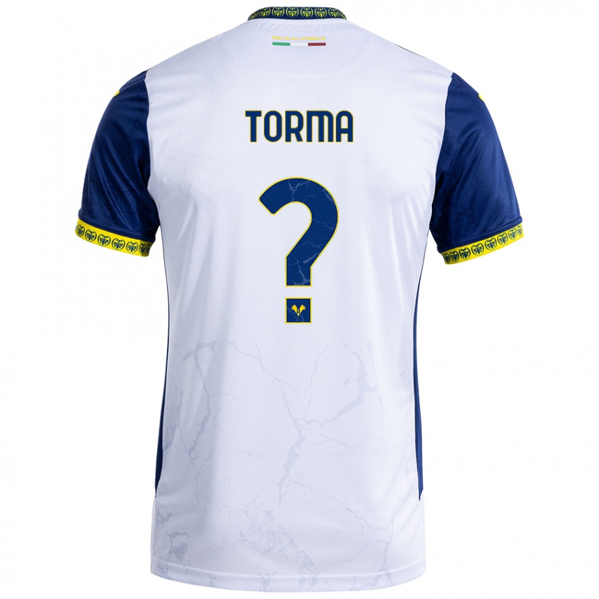 Kinderen Salvatore Torma #0 Witblauw Uitshirt Uittenue 2024/25 T-Shirt