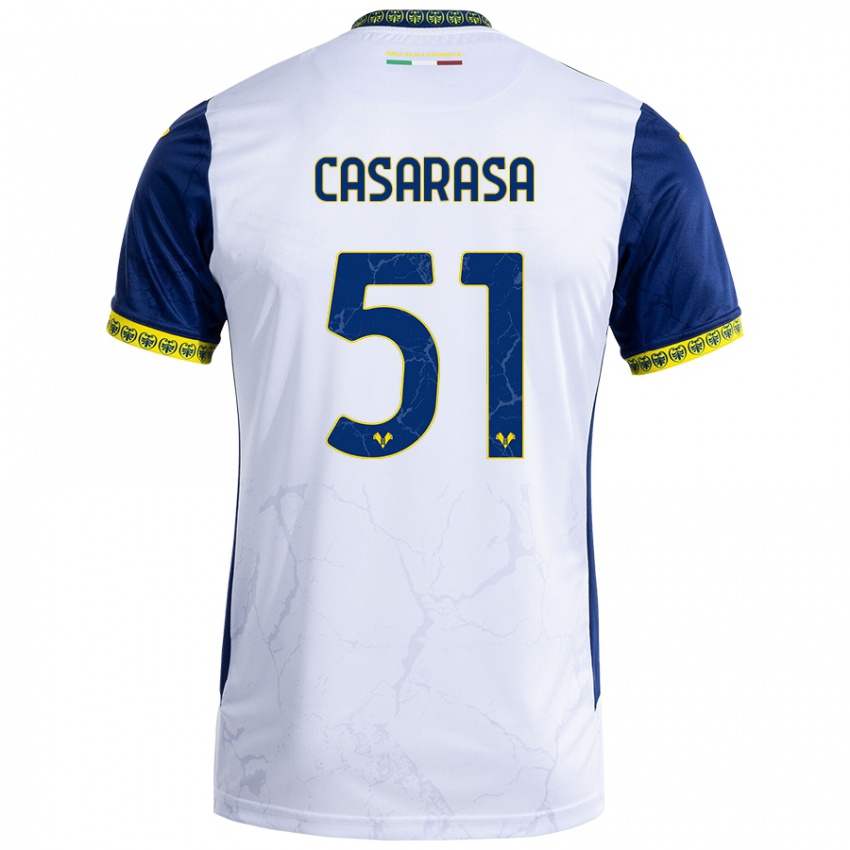 Kinderen Asia Casarasa #51 Witblauw Uitshirt Uittenue 2024/25 T-Shirt