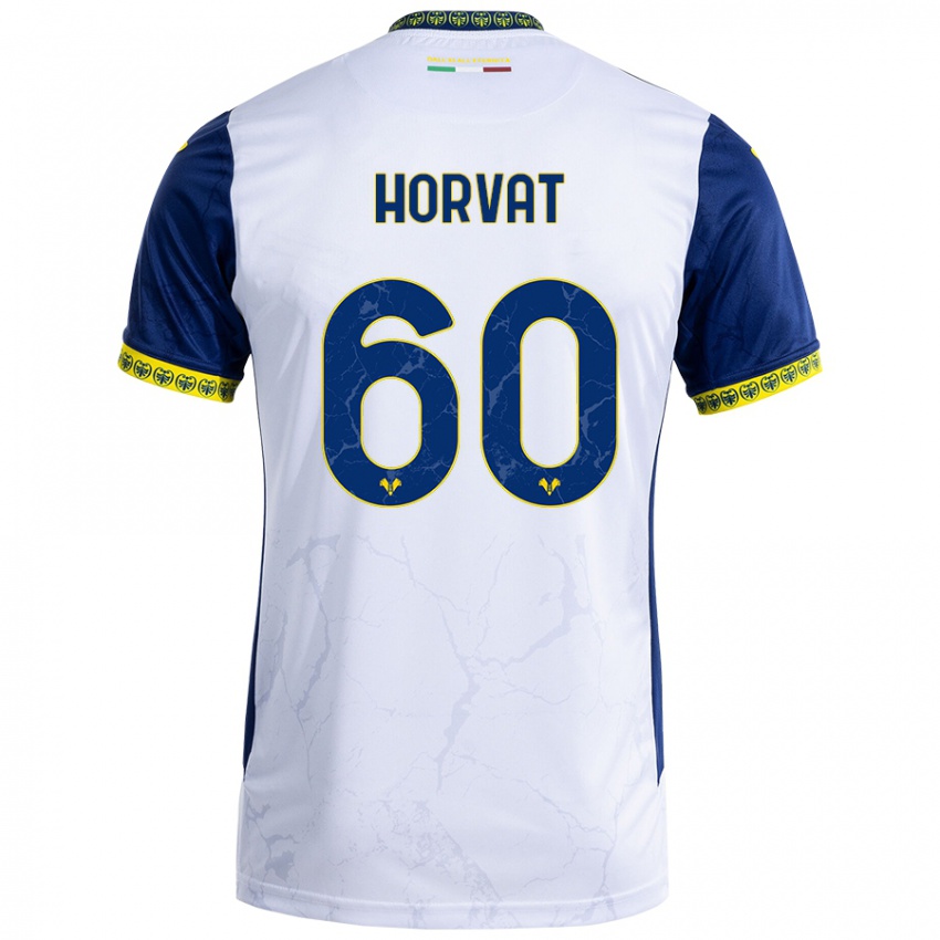 Kinderen Mihaela Horvat #60 Witblauw Uitshirt Uittenue 2024/25 T-Shirt